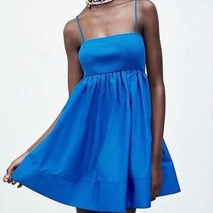 Zara Blue Babydoll Dress